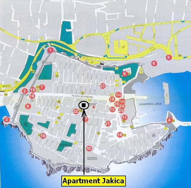 Jakica Apartment Map
